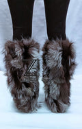 Real Fox Fur Leg Warmers – Handmade Luxury Boot Covers